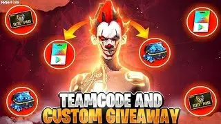 FREE FIREFREE FIRE LIVE GIVEAWAY |LIVE TEAMCODE GIVEAWAY