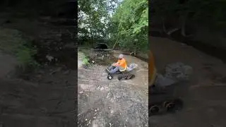 Tracked chair is a mini tank 😮 #shorts #tracked #minitank #custom #diy #project #offroad