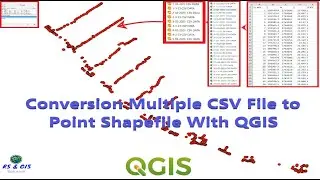 convert multiple CSV file to Point Shapefile with QGIS