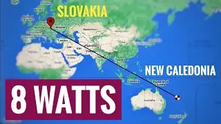 DX over 24300km with just 8W power to a New Caledonia! (Long Path)