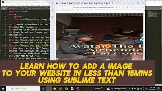 How to use sublime text to add images to your website.