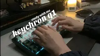 🌿✨modded keychron q1 | real time study with me (mechanical keyboard typing asmr w/ no music)