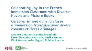 Celebrating Joy in the FI Classroom with Diverse Novels and Picture Books (Elementary Breakout)
