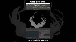 bifrost wrap deformer over a bifrost particle system