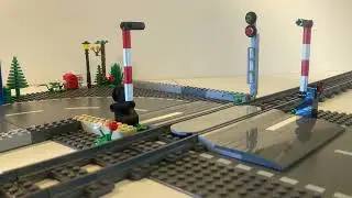 Lego train driver starting work