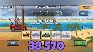 38 570 Points in Precise Plummet Team Event 💪 Hill Climb Racing 2