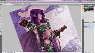 Elf Huntress Speed Painting by Patrick Scullin
