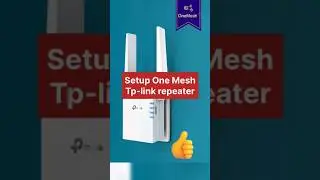How to Setup one mesh on tplink extender 