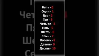 Числа - Numbers in Russian