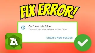 How to Fix ZArchiver Can't Use This Folder Error
