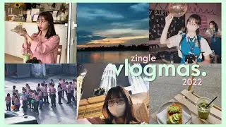 [zingle vlogmas 01 🪄🎄📟🔔]  2022 last day in school👩‍🎓 visiting café🍰 KLCC nightlight🇲🇾 28