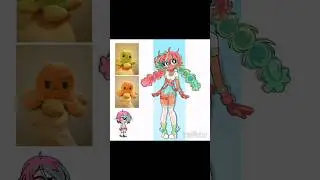 Drawing my plushies as humans #speedpaint #art #anime #trending