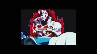 Star Platinum VS King Crimson | 