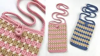 Easy Crochet Phone Bag Tutorial | Chenda DIY