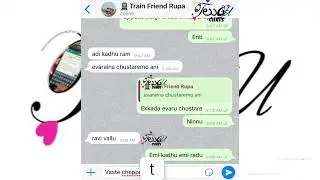 #teluguchts ||TRAIN LOVERS CHAT|| ROAMTIC CHAT|| WHATSAPP CHATTING ||CUTE LOVE ||PART-29||