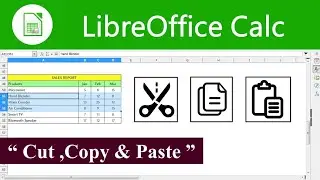Cut, Copy, Paste in Libreoffice calc || Libreoffice calc copy paste trick || in hindi