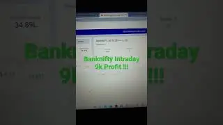 Banknifty Intraday Live Trading 9k Profit