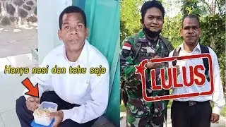 Hanya makan nasi dan tahu, Anak Papua yang viral beberapa waktu lalu sekarang lolos jadi anggota TNI