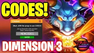 *DIMENSION 3* ALL NEW WORKING UPDATE 7 CODES FOR ANIME FIGHTING SIMULATOR ENDLESS! ROBLOX AFSE CODES