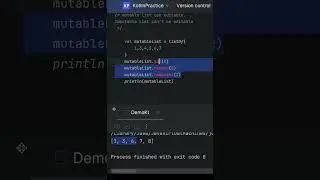 Mutable vs Immutable list in kotlin | #shorts @androidmani #kotlin #beginners #android