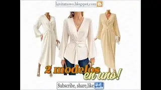 VESTIDO Y BLUSA SEVINA - 2 modelos con un mismo patron