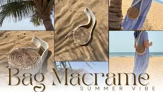 Bag Macrame - Summer Vibes - Bolsa Redonda Macrame - Macrame Criativo