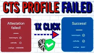 ONE CLICK FIX SAFETYNET MAGISK 23 FALSE| CTS PROFILE FAILED - ERROR