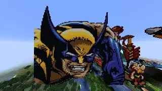Phylock, Rogue, Warrior, Panoramix, Asterix, Wolverine, Obelix, Ryuko Matoi Pixel Art Minecraft