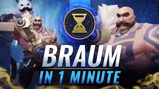 OP SUPPORT: Braum GUIDE + BUILD in 1 Minute - Wild Rift (LoL Mobile) 