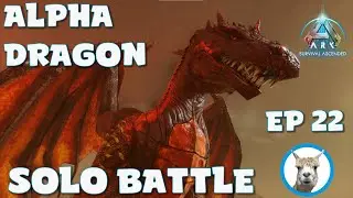 Soloing Alpha Dragon - Official PVE - Ark Survival Ascended