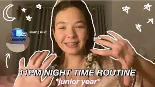 11PM SCHOOL NIGHT ROUTINE *junior year* | Milana Blogs