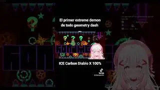 Ice Carbon diablo X 100% #geometrydash #vtuber #gd