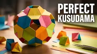 Origami kusudama made of paper Little turtle - Tomoko Fuse