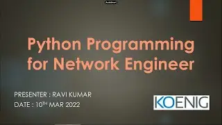 Learn Python Programming for Network Engineers online | Koenig Solutions