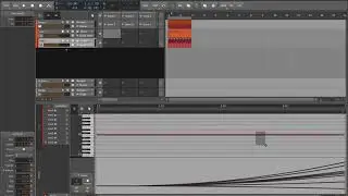 Bitwig, controlling devices on multiple tracks with per-note automation