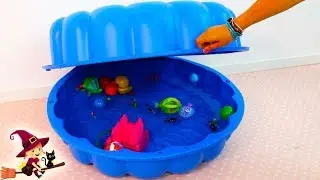 La Nueva Piscina para el Patito Nemo y Cocodrilo