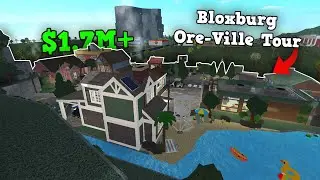 TOURING THE $1.7M+ TOWN OF ORE-VILLE IN ROBLOX BLOXBURG!!