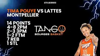 LFB J11 - TIMA POUYE 14 PTS HIGHLIGHTS VS LATTES MONTPELLIER