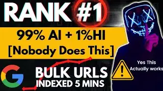 How To Rank #1 On Google 99% AI Content 🤖 + 1%HI 💪
