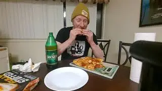Almost two lbs of pizza and a 40 under ten minutes