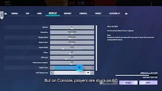 *FOV SLIDER* on Console Year 7 - Rainbow Six Siege Leaks