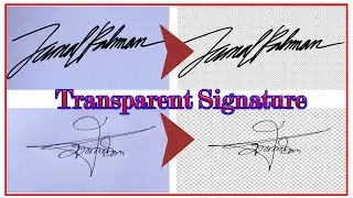 How to Remove Signature Background in Photoshop 21 | Signature Background Change  | Transparent Sign