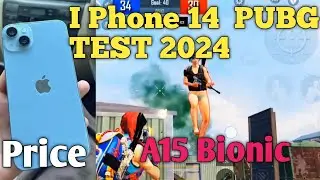 I Phone 14 Gaming Test 2024 l Pubg l Testing l A15 Bionic l Battery l Heat l Lag l Review