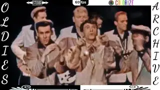 Gene Vincent - Dace To The Bop (Live TV Show, 1957) [Colorize + Stereo Mix + 60fps]