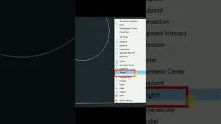 how to draw tangent in autocad 