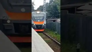 🇷🇺Прибытие поезда ЭП2Д-0150 "D3 Ипподром-Зеленоград-Крюково" на платф. "Ильинская" МЦД-3 #МЦД #РЖД