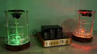 DIY Acrylic Tower loudspeakers, bluetooth, optics and digital, tube amplifier