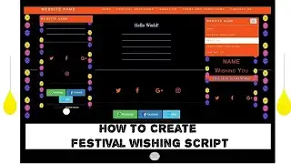 How To Create Festival Wishing Script(Template)