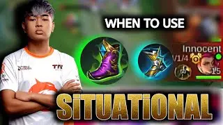 This Pro player itemization maximizing 2 boots in 2 different situations
