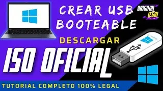 DESCARGAR Windows 10 ORIGINAL y Crear USB Booteable | 64 Bits
